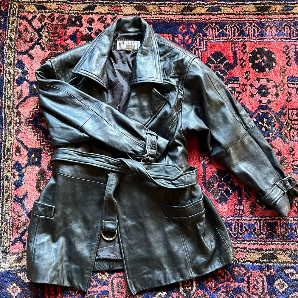 Vintage NY LINE leather jacket